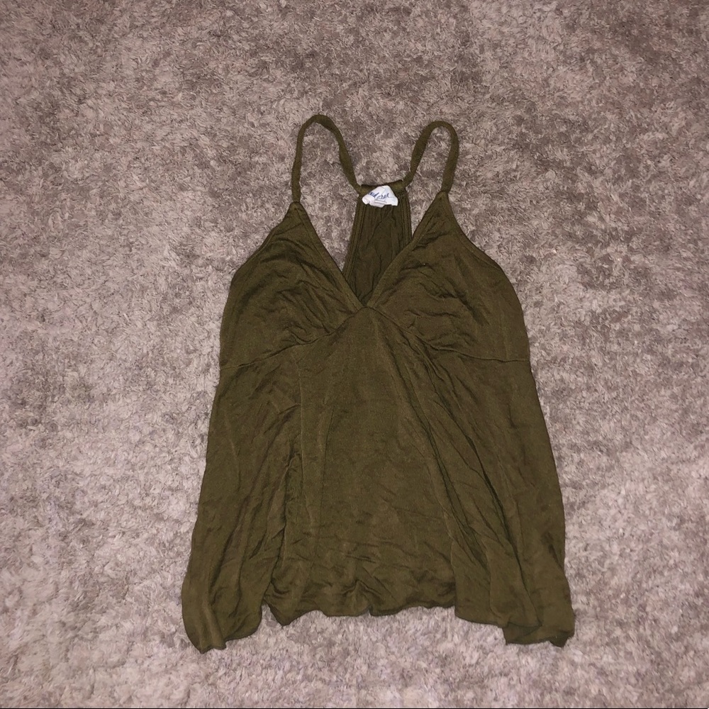 Cloud Chaser: olive green top